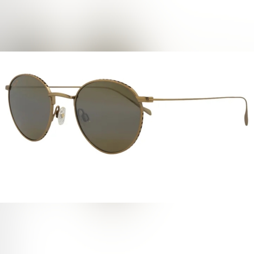 New! Maui Jim NORTH STAR H757-16M Gold Titanium POLARIZED Bronze Lens Sunglasses - Picture 8 of 9